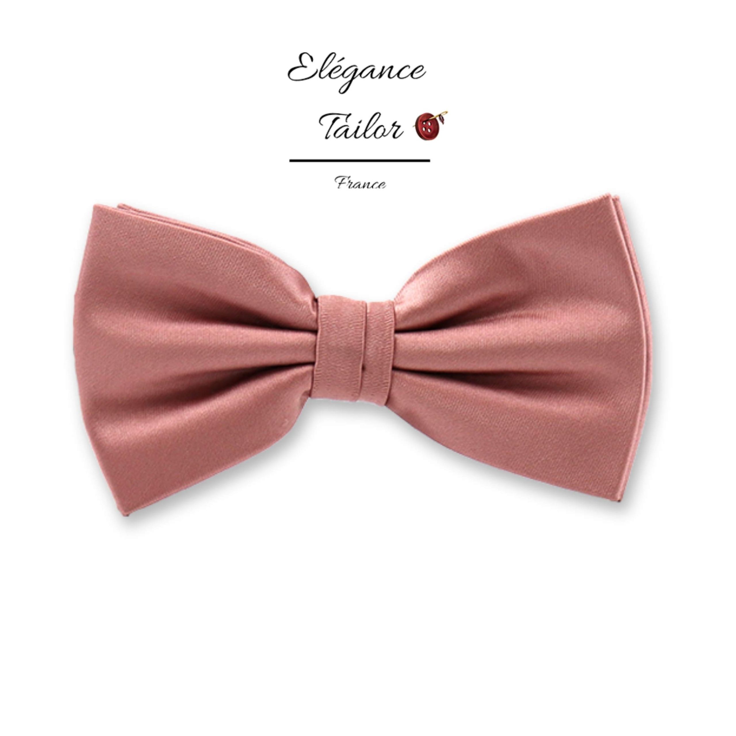 Nœud Papillon Vieux Rose en Polyester