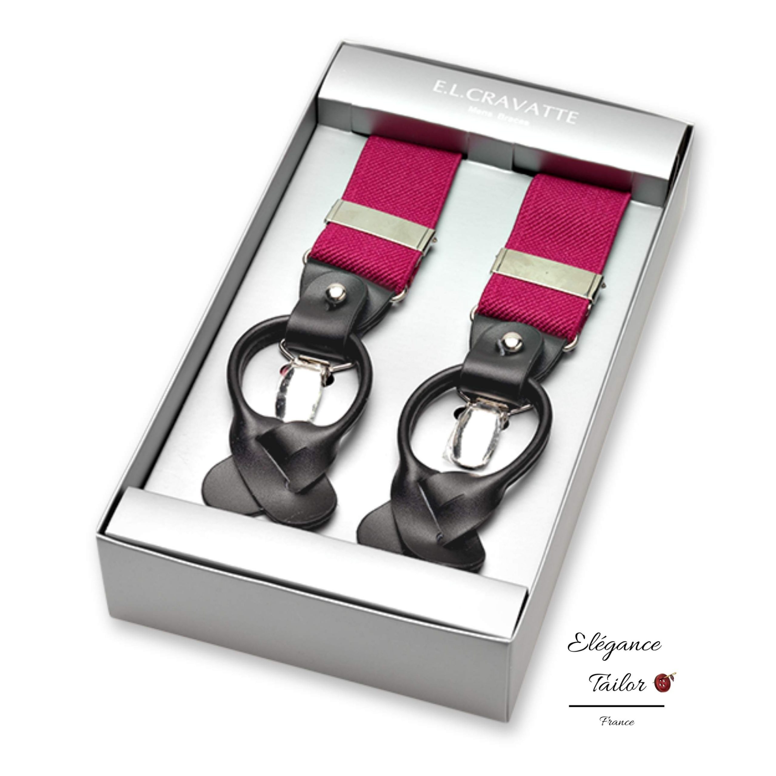 Bretelles de Luxe Rose Fuchsia