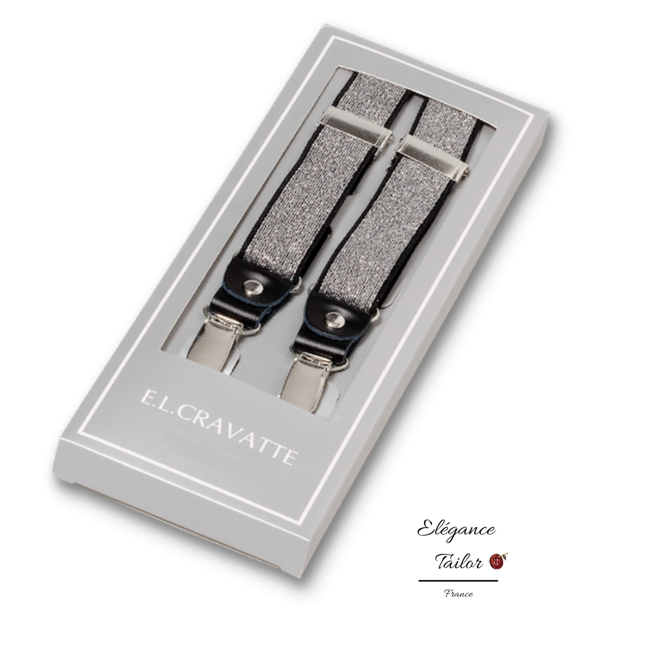 Bretelles Femmes Argent Scintillante