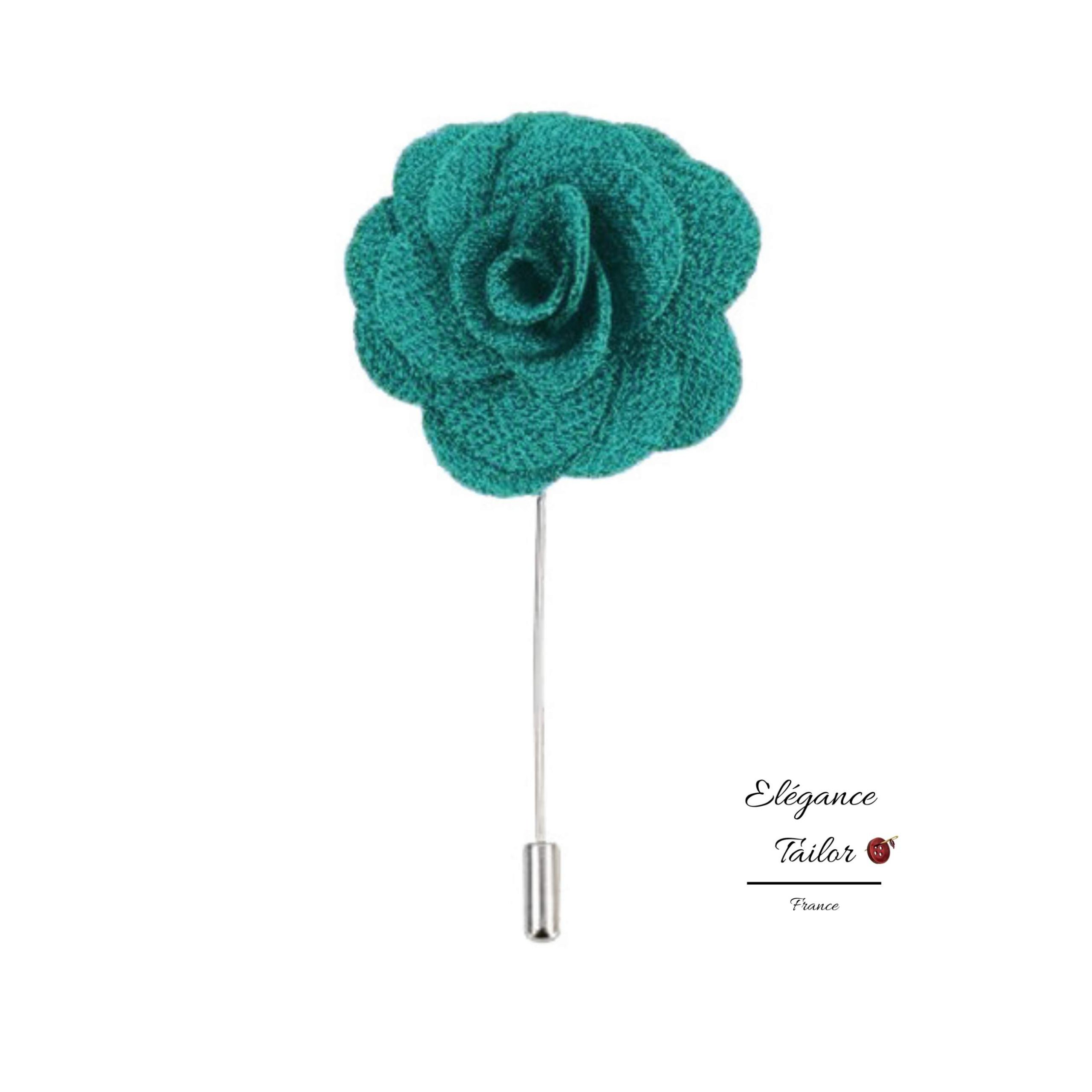 Fleur de Boutonnière – Turquoise Foncé