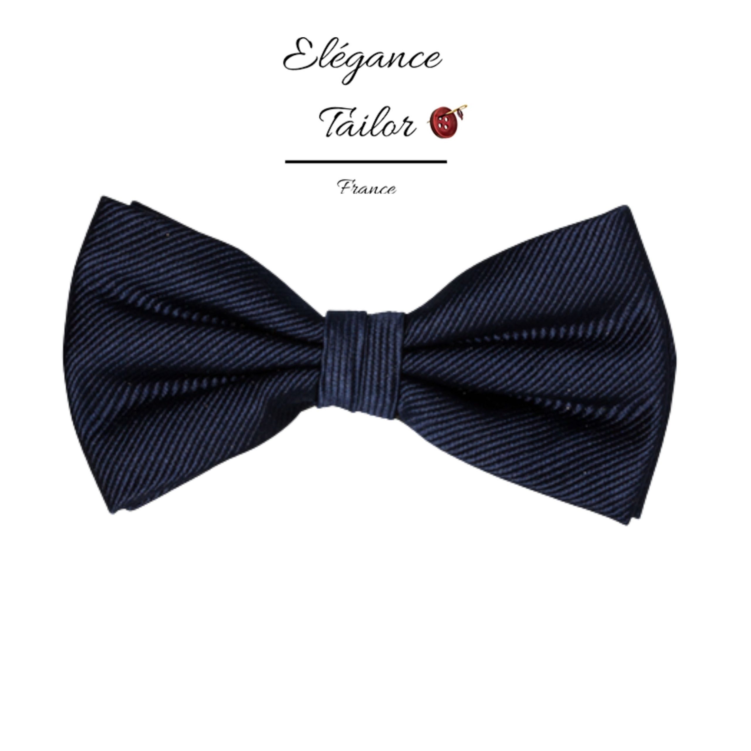 Nœud Papillon Soie en couleur bleu