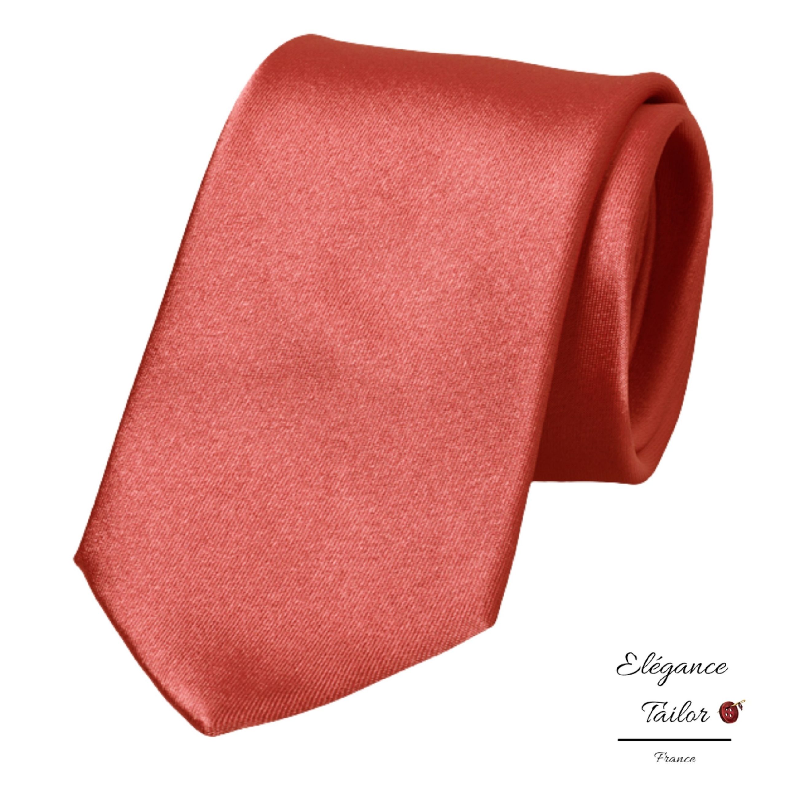 Cravate Corail – Satin de Soie