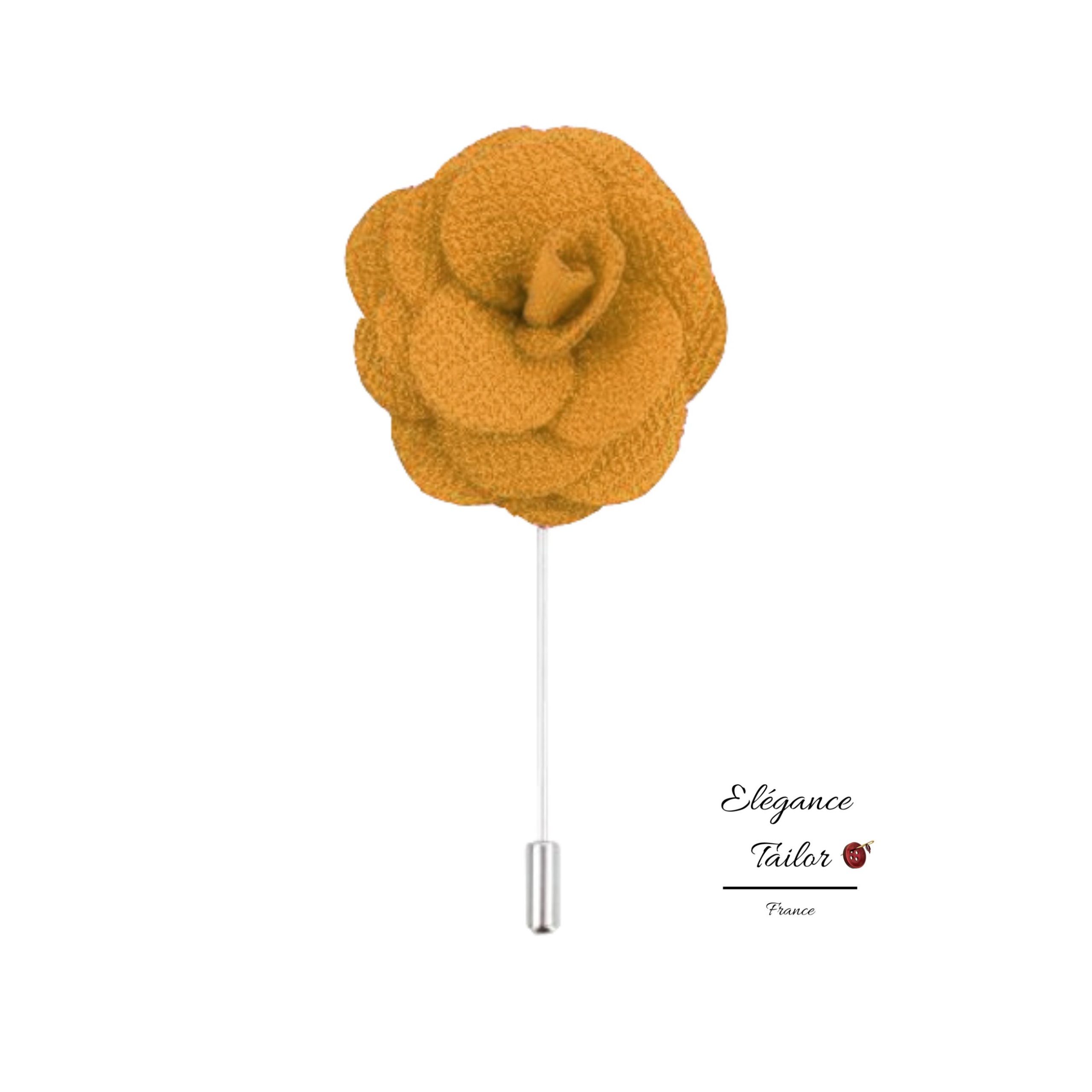 Fleur de Boutonnière – Jaune ocre
