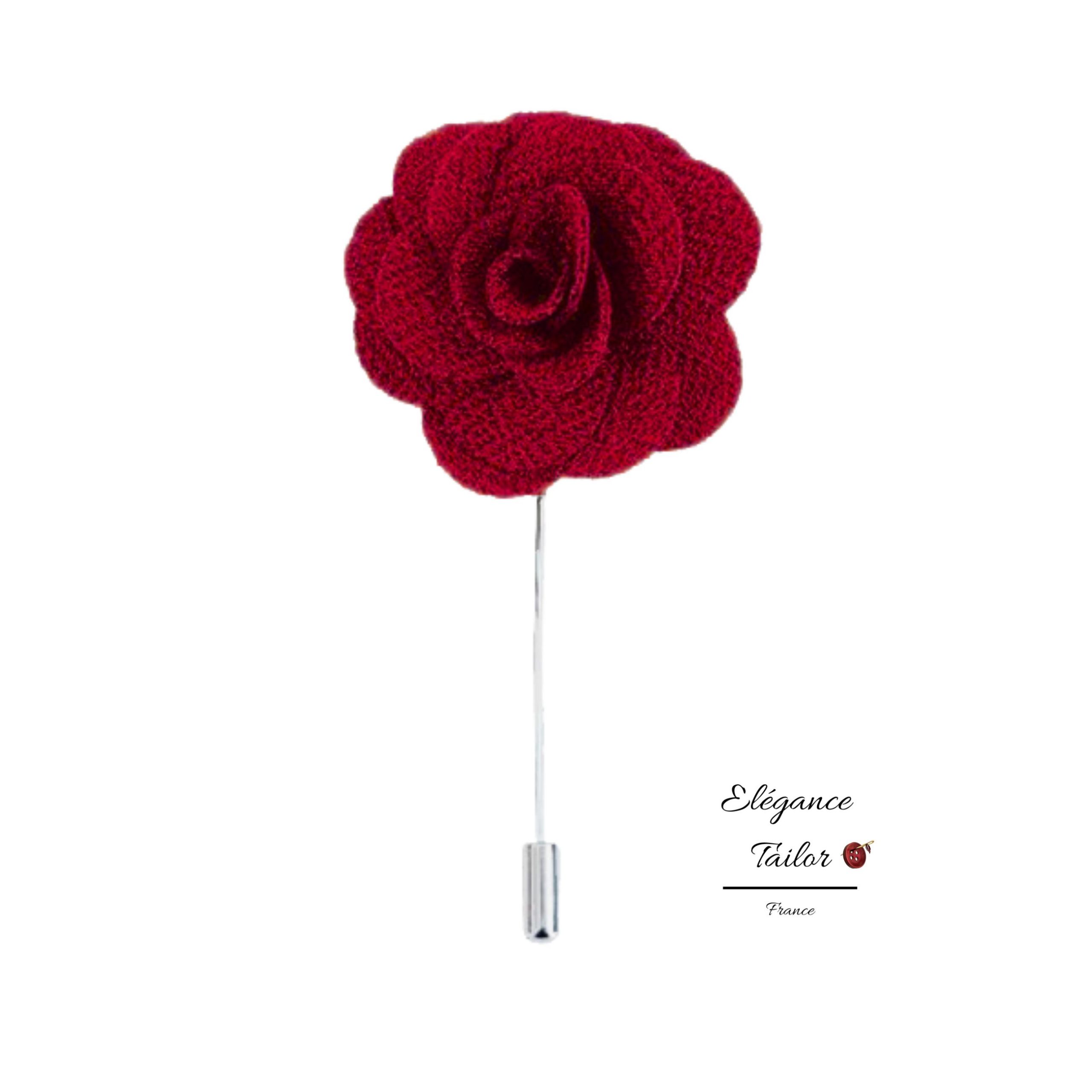 Fleur de Boutonnière – Rouge