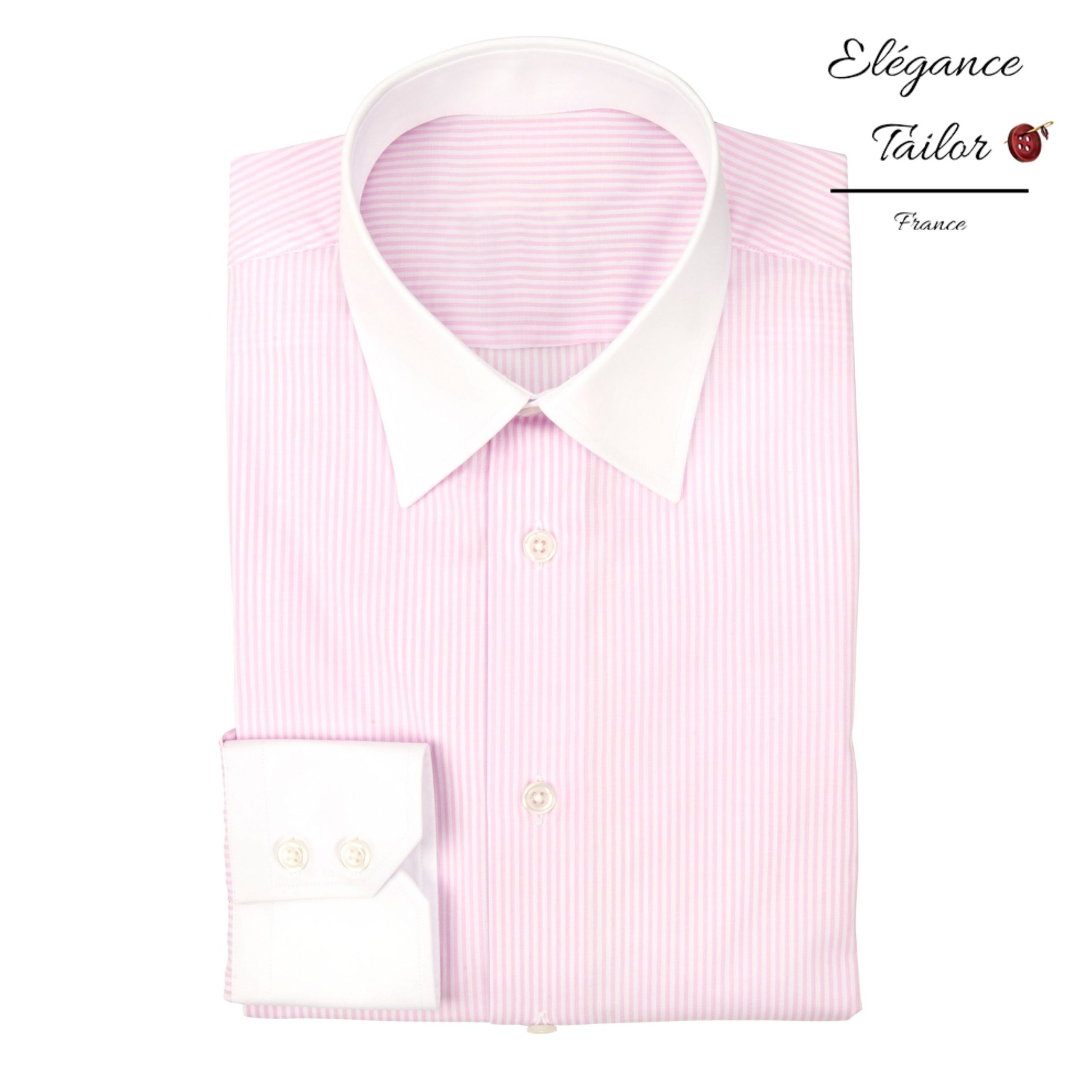 Chemise rose à col italien Pack Premium Modèle 5112