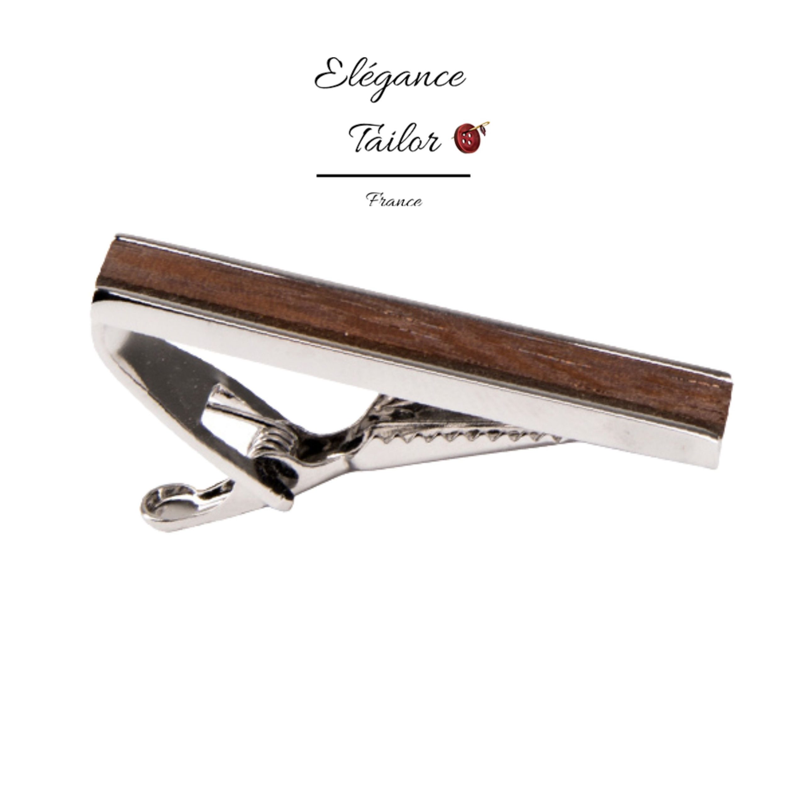 Épingle de Cravate en bois