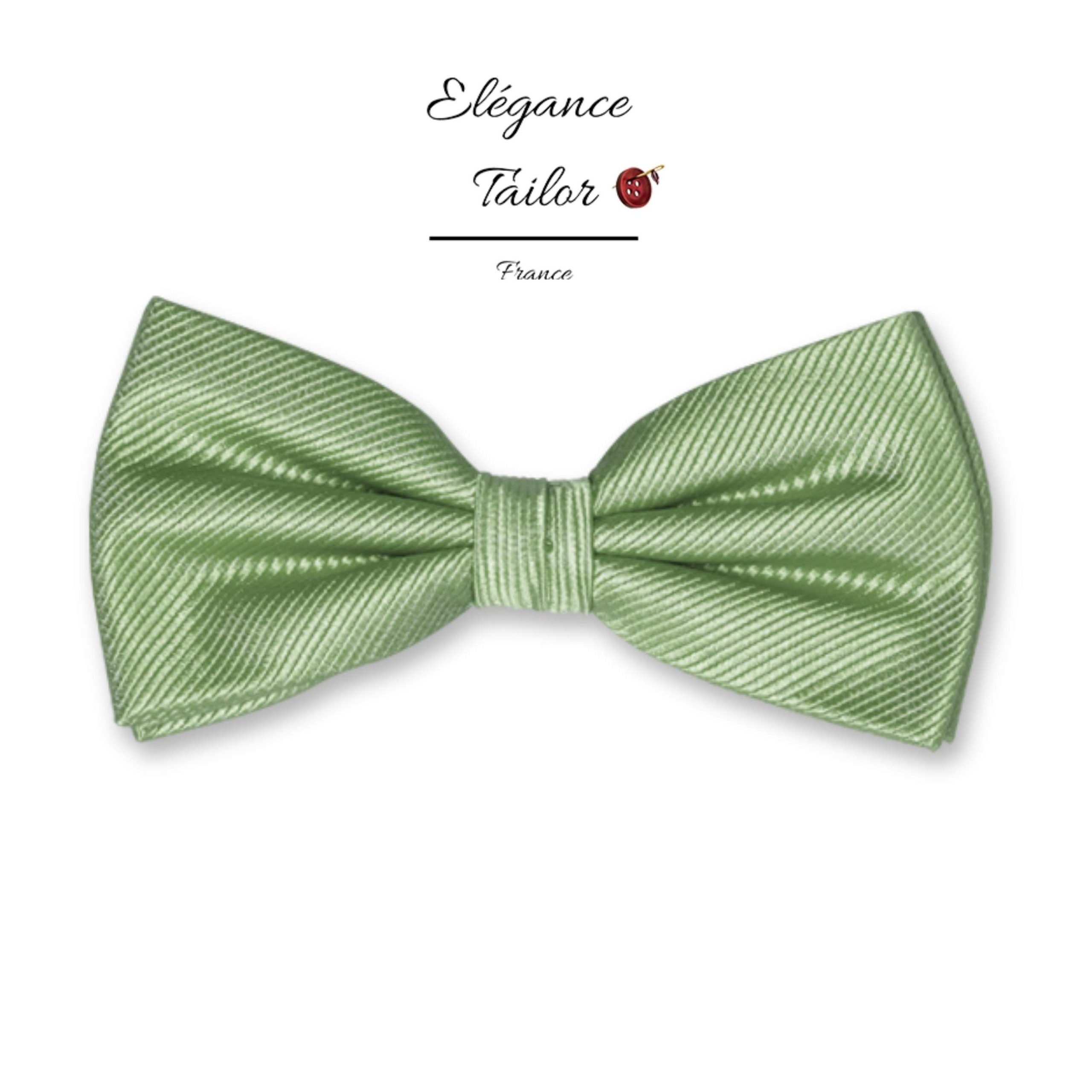 Nœud Papillon homme luxe Vert Clair en Soie