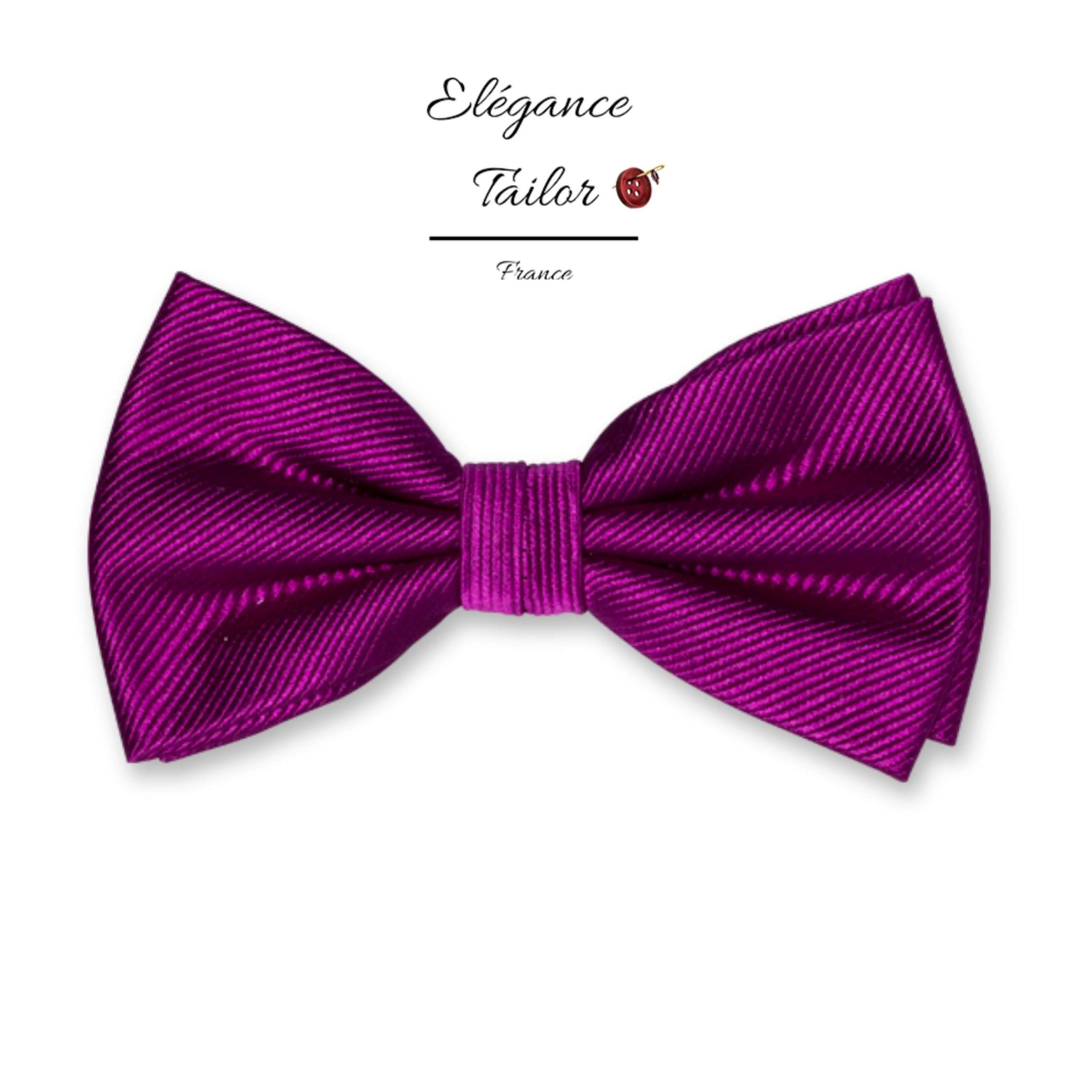 Nœud Papillon Violet en Soie