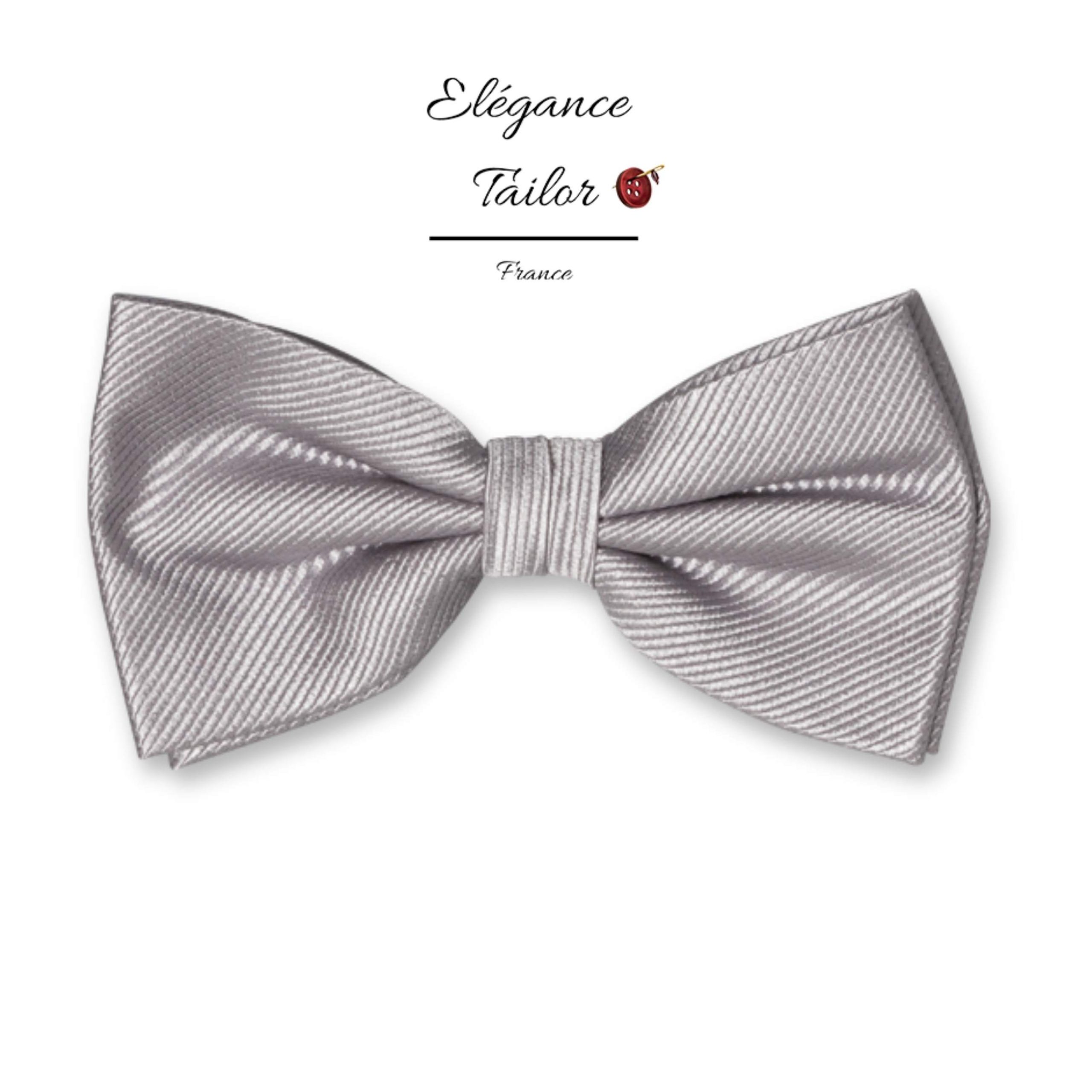 Nœud Papillon Gris – Soie